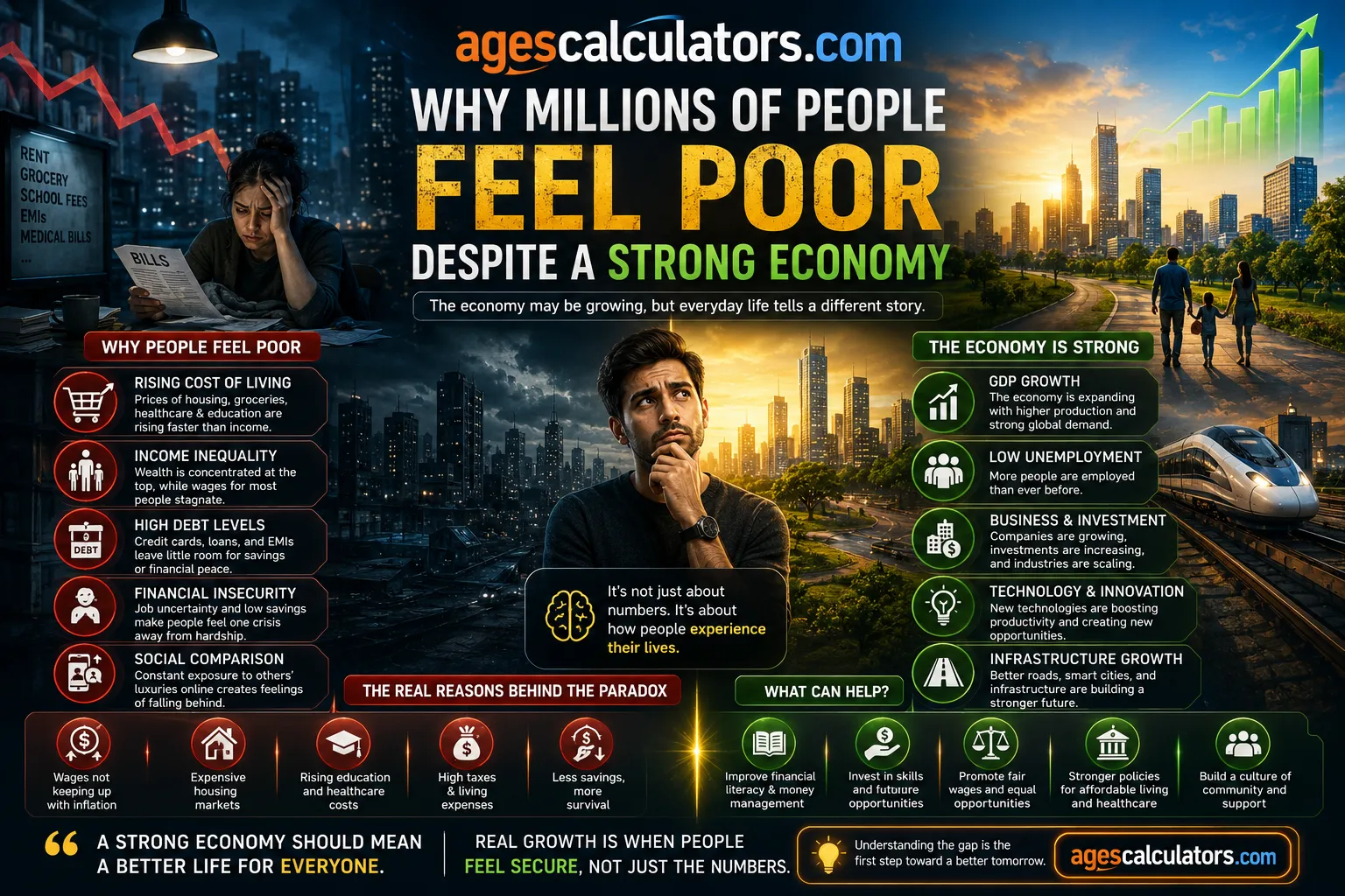 Why Millions of People Feel Poor Despite a Strong Economy